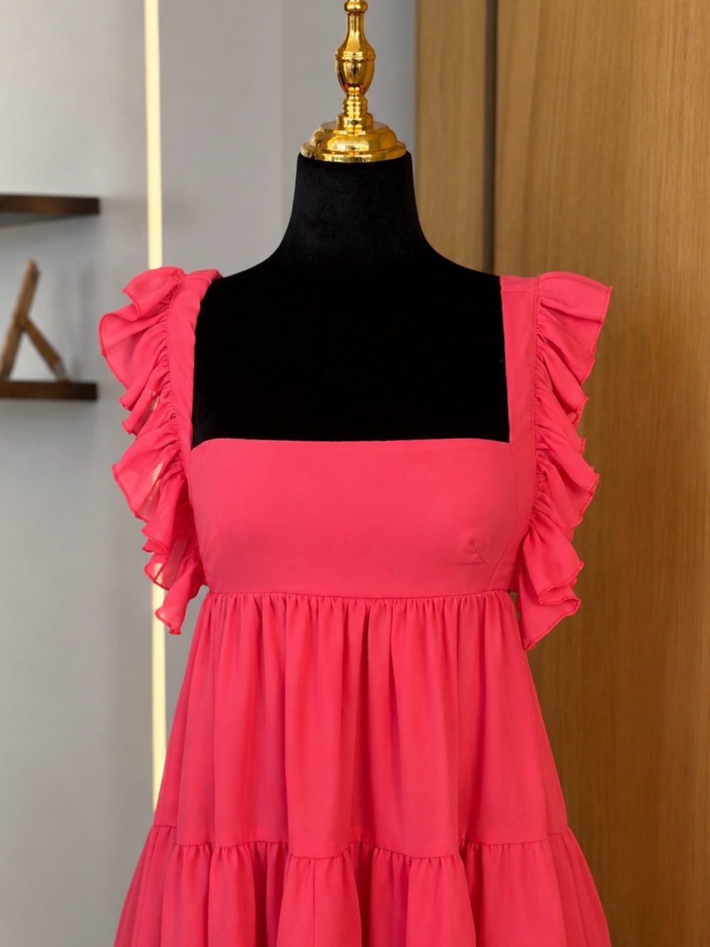 Lucy in the Sky Coquette Ruffle Babydoll Mini Dress | Sweetheart Muse - Picture 2 of 5